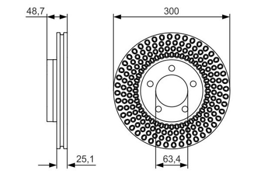 Brake Disc BD1685 Bosch, Image 5