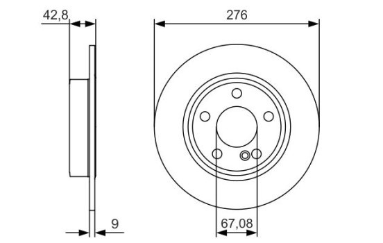 Brake Disc BD1690 Bosch, Image 5
