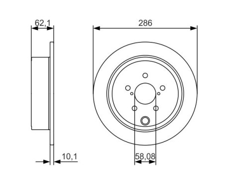 Brake Disc BD1697 Bosch, Image 5