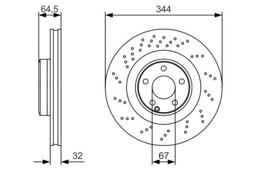 Brake Disc BD1704 Bosch, Image 5