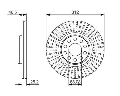 Brake Disc BD1717 Bosch, Image 5