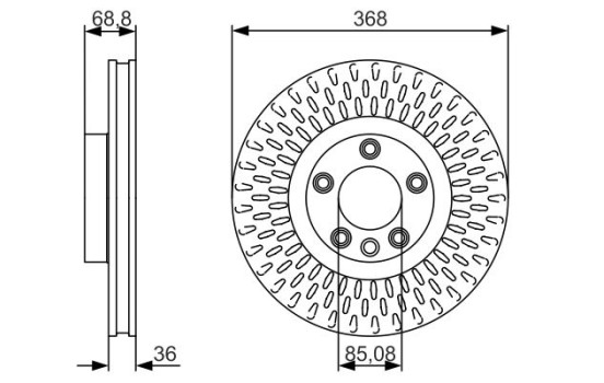 Brake Disc BD1720 Bosch