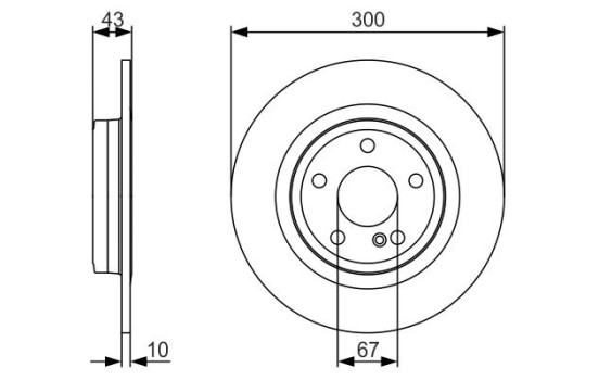Brake Disc BD1725 Bosch, Image 2
