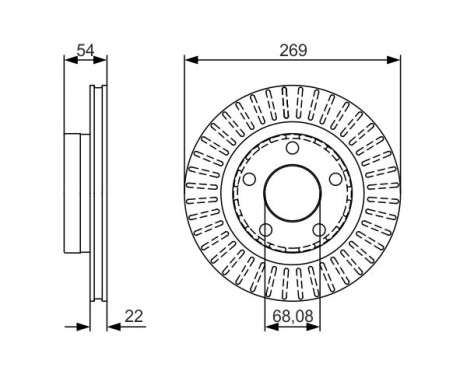 Brake Disc BD1729 Bosch