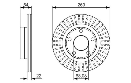 Brake Disc BD1729 Bosch