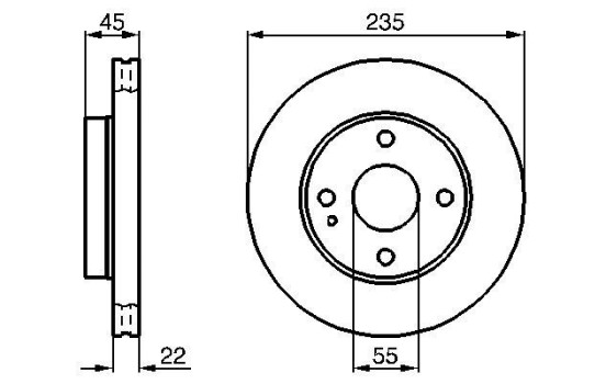 Brake Disc BD174 Bosch
