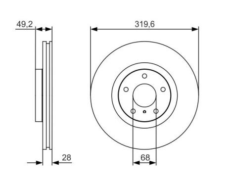 Brake Disc BD1757 Bosch, Image 6