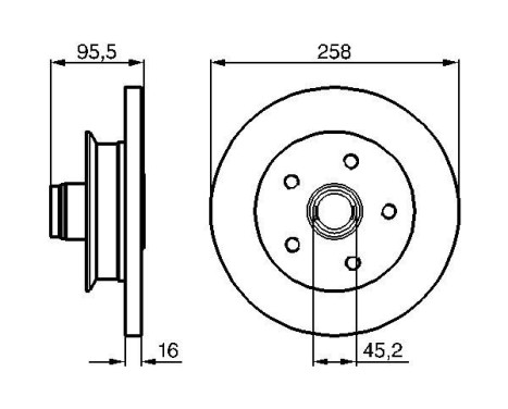 Brake Disc BD177 Bosch, Image 5