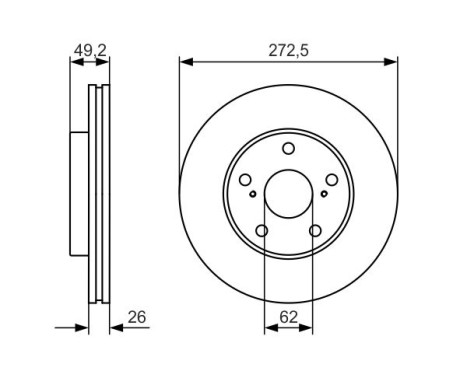 Brake Disc BD1780 Bosch, Image 5