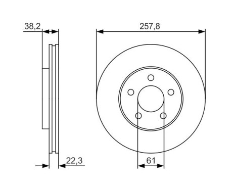 Brake disc BD1791 Bosch