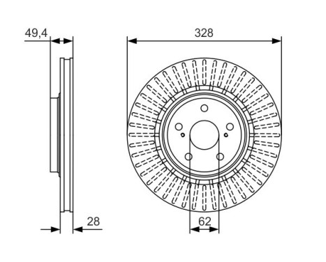 Brake Disc BD1798 Bosch, Image 5