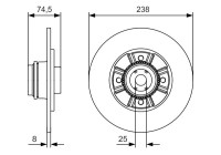 Brake Disc BD1806 Bosch