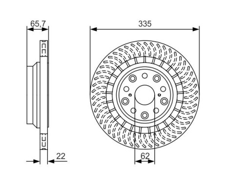 Brake Disc BD1834 Bosch