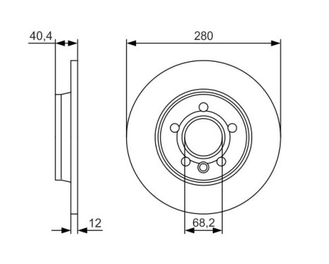 Brake Disc BD1887 Bosch, Image 5