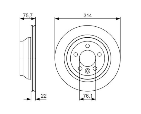 Brake Disc BD1937 Bosch