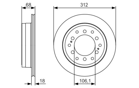 Brake disc BD1941 Bosch, Image 5