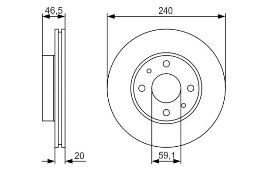Brake Disc BD1961 Bosch, Image 5
