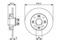 Brake Disc BD1970 Bosch