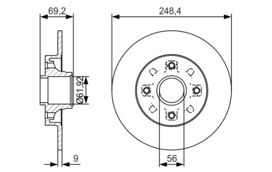 Brake Disc BD1970 Bosch