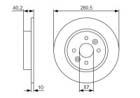 Brake disc BD1973 Bosch
