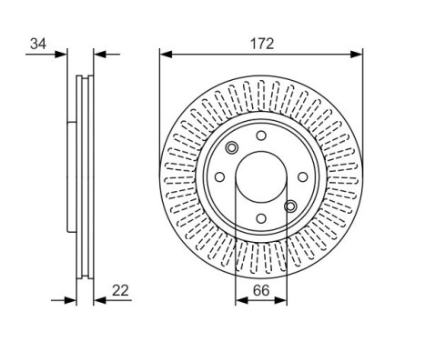 Brake disc BD1983 Bosch, Image 5