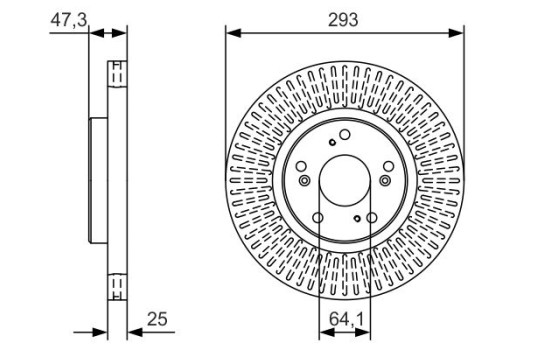 Brake Disc BD2003 Bosch, Image 5