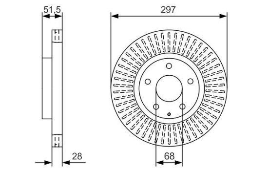 Brake Disc BD2016 Bosch, Image 5