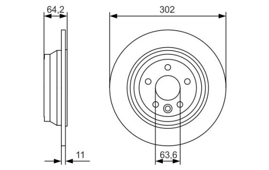Brake Disc BD2020 Bosch, Image 5