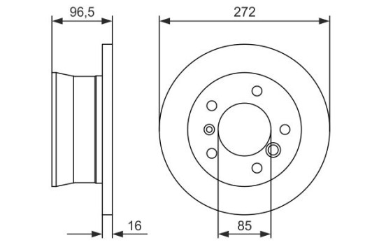 Brake Disc BD2034 Bosch