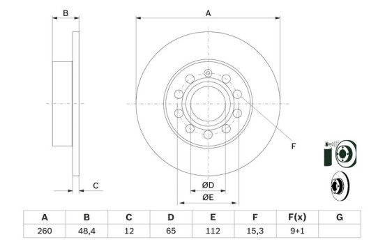 Brake Disc BD2079 Bosch, Image 5