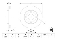 Brake disc BD2084 Bosch