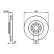Brake disc BD2088 Bosch