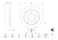 Brake disc BD2110 Bosch