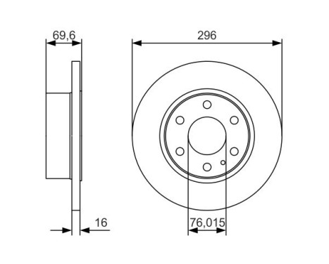 Brake Disc BD2123 Bosch