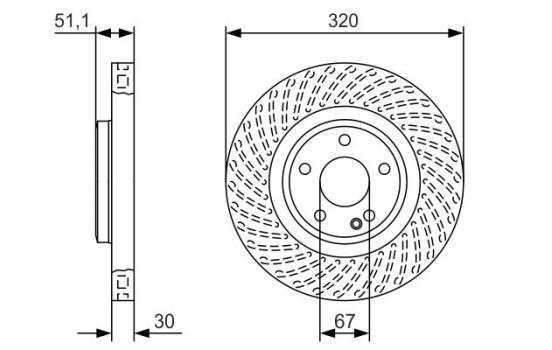 Brake Disc BD2130 Bosch