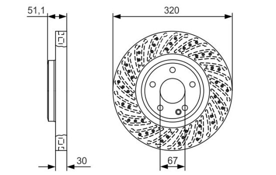 Brake Disc BD2131 Bosch, Image 5