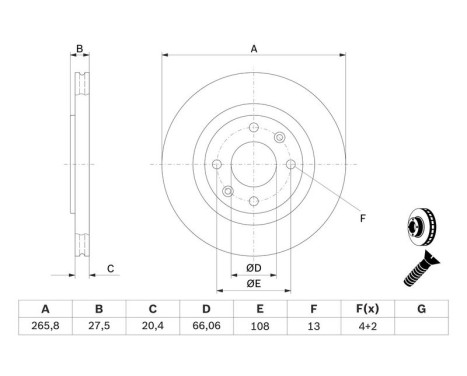 Brake Disc BD214 Bosch, Image 5