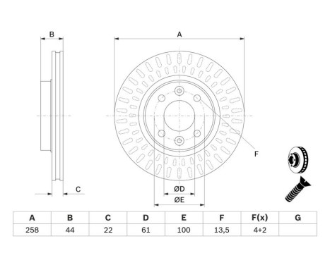 Brake Disc BD2146 Bosch, Image 5