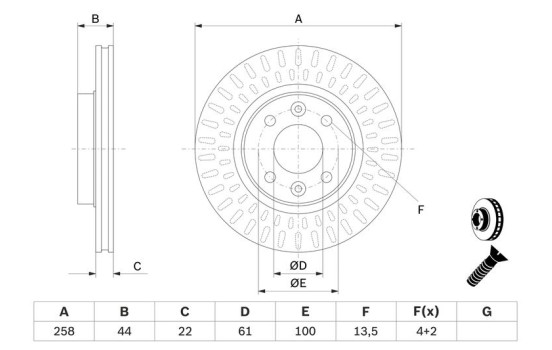 Brake Disc BD2146 Bosch, Image 5