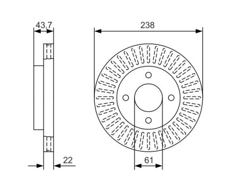 Brake Disc BD2147 Bosch