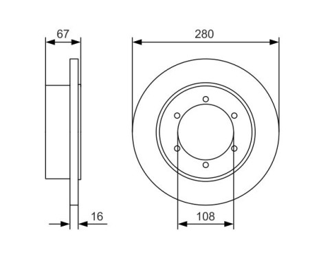 Brake Disc BD2154 Bosch, Image 5