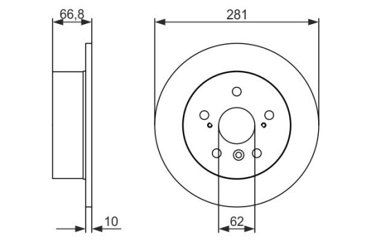 Brake disc BD2160 Bosch, Image 5