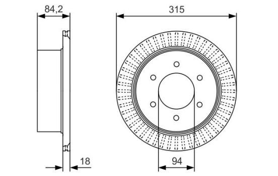Brake Disc BD2171 Bosch, Image 5