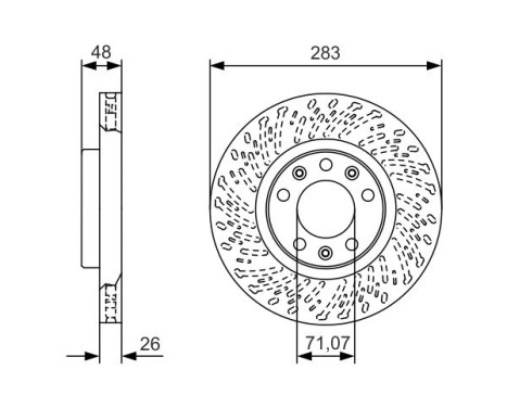 Brake Disc BD2174 Bosch, Image 5