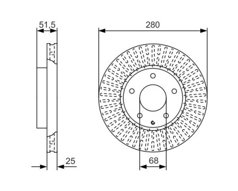 Brake Disc BD2175 Bosch, Image 5