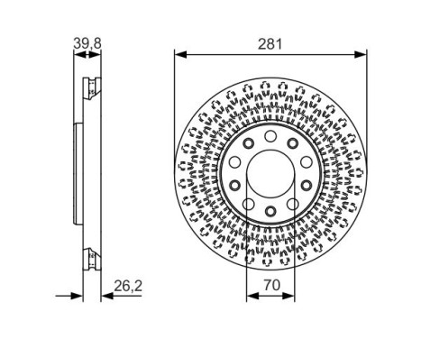 Brake Disc BD2181 Bosch, Image 5