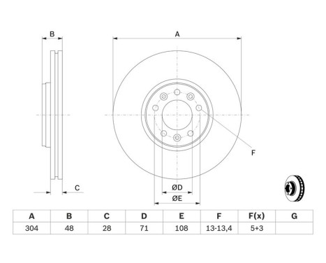 Brake Disc BD2192 Bosch