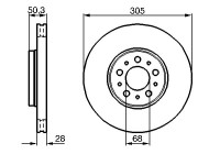 Brake disc BD2198 Bosch