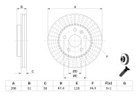 Brake disc BD2204 Bosch