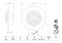 Brake disc BD2227 Bosch
